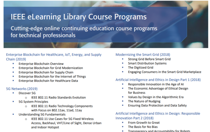 IEEE course overview Screenshot