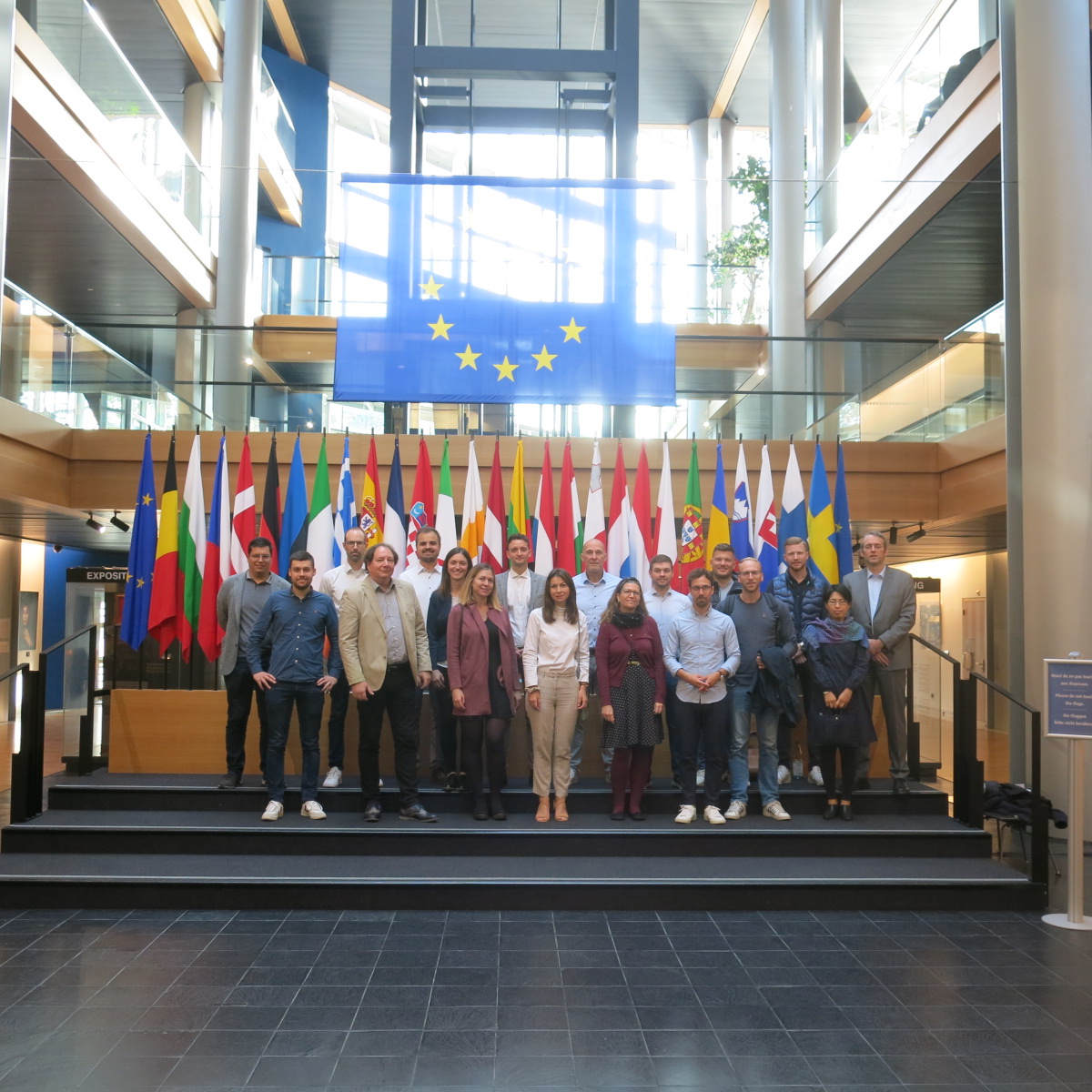 Studierende aus dem MBA Part-time General Management im Europäischen Parlament in Straßburg